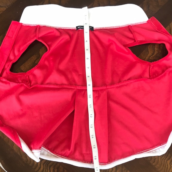 Pet dress red and white medium - Picture 2 of 8